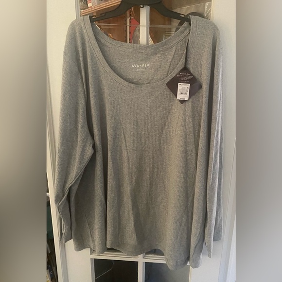 Ava & Viv Long Sleeve Plus Size 4X Women’s Top - Picture 1 of 4